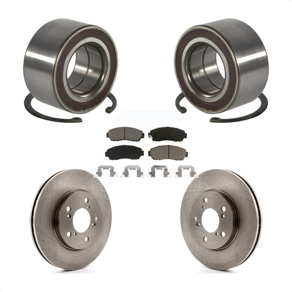 Kit de rotors et plaquettes de frein à disque de roulement de roue avant pour Honda Odyssey 2005-2010