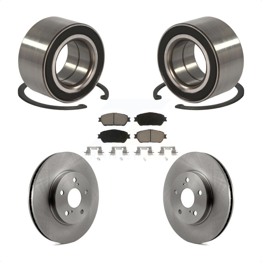 Kit de Rotor et plaquettes de frein de roulement de roue avant, pour Toyota Sienna Camry Solara Avalo
