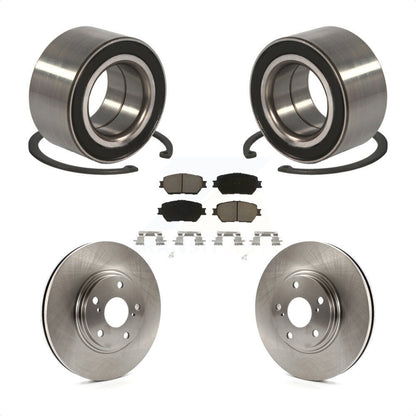 Kit de rotors de frein à disque et de plaquettes en céramique, roulement de roue avant, pour Toyota Camry