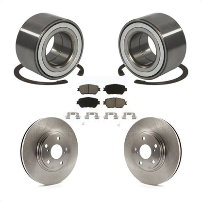 Kit de rotors de frein à disque et de plaquettes en céramique, roulement de roue avant, pour Toyota Camry