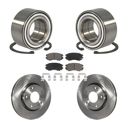 Kit de rotors de frein à disque et de plaquettes en céramique, roulement de roue avant, pour Hyundai Tiburon