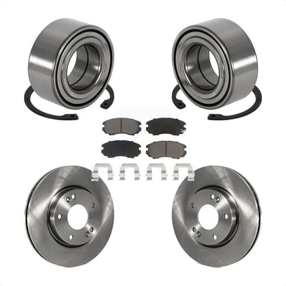 Kit de rotors de frein à disque et de plaquettes en céramique, roulement de roue avant, pour Hyundai Tiburon