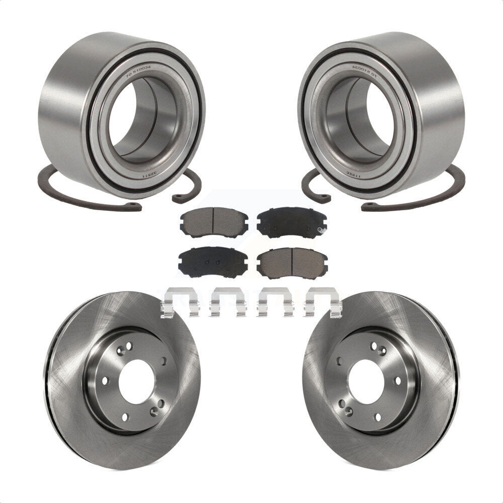Kit de Rotor et de plaquettes de frein, roulement de roue avant, pour Hyundai Sonata Tucson Kia Sportag