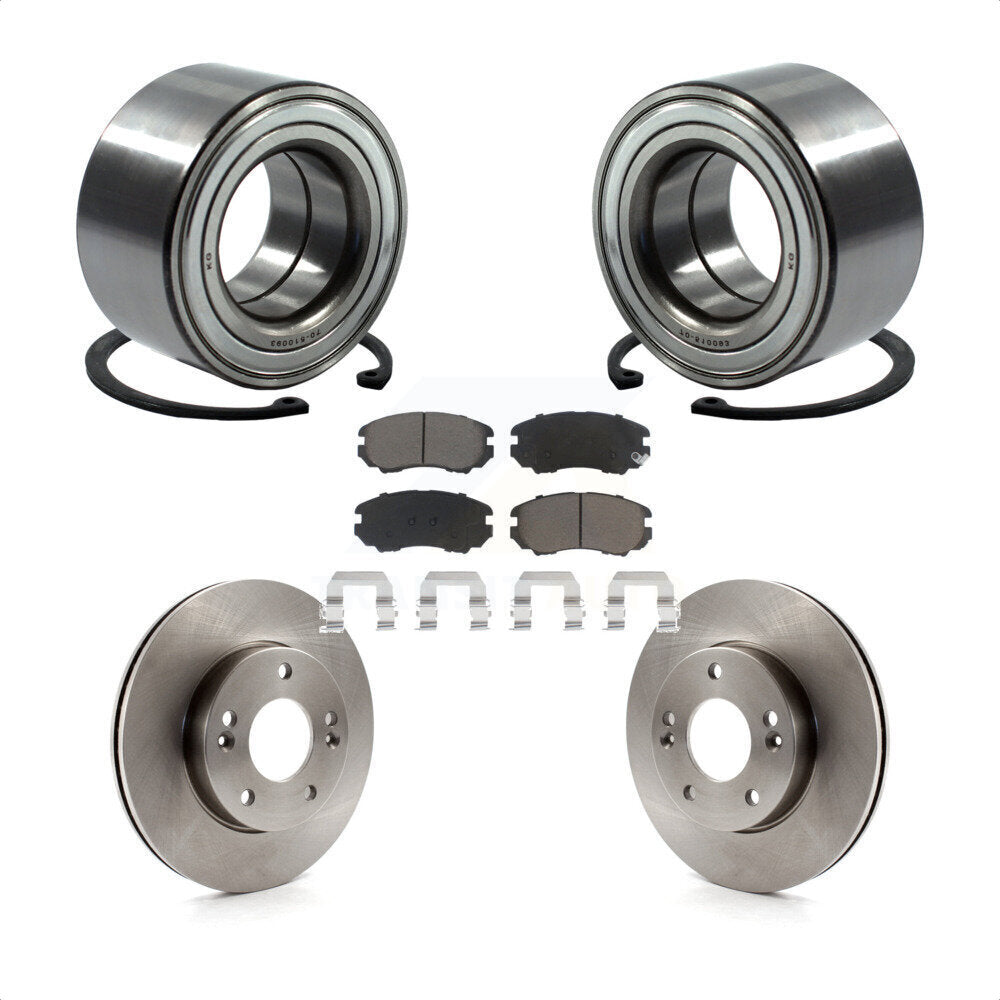 Kit de rotors et plaquettes de frein à disque de roulement de roue avant pour Kia Soul 2010-2011 1,6 l