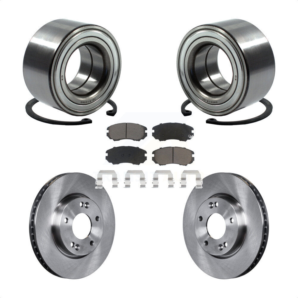 Kit de rotors et plaquettes de frein à disque de roulement de roue avant pour Kia Soul 2.0L 2010 – 2011