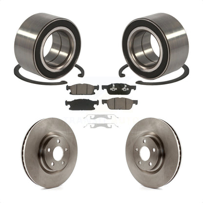 Kit de rotors de frein à disque et de plaquettes en céramique, roulement de roue avant, pour Ford Edge