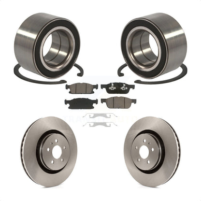 Kit de rotors de frein à disque et de plaquettes en céramique, roulement de roue avant, pour Ford Edge