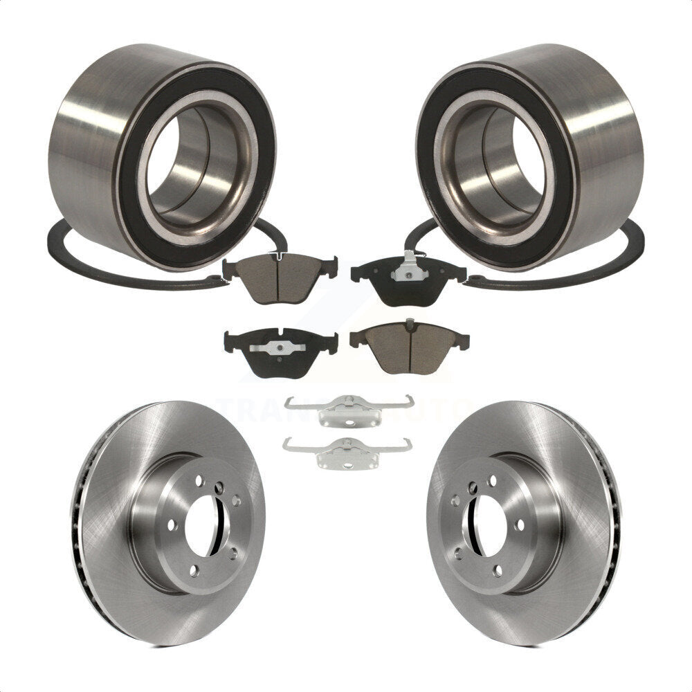 Kit de Rotor et de plaquettes de frein, roulement de roue avant, pour BMW 530xi 528i xDrive 535i 535x