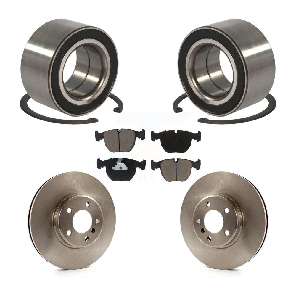 Kit de rotors de frein à disque et de plaquettes en céramique, roulement de roue avant, pour BMW X5 KBB-11883