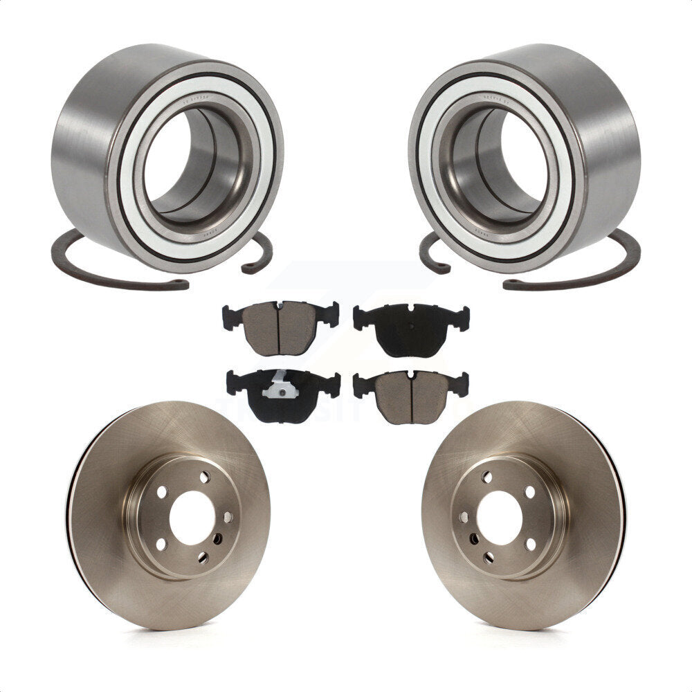 Kit de rotors et plaquettes de frein à disque de roulement de roue avant pour 2000 BMW X5 à 04 00