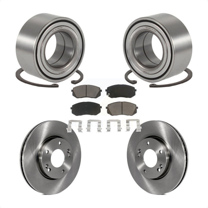 Rotor de frein à disque de roulement de roue avant et Kit de plaquettes en céramique pour Kia Rond 2007 – 2009