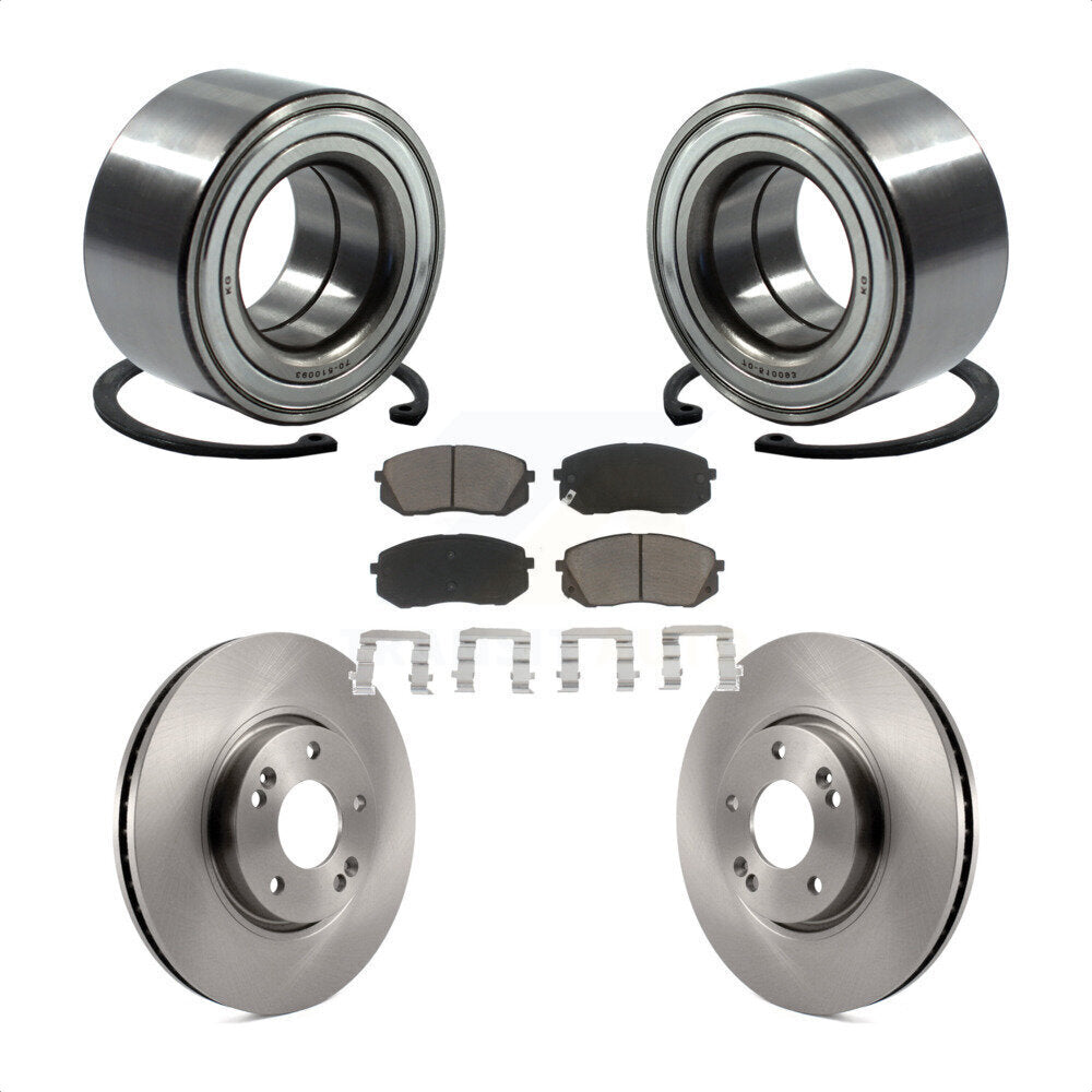 Kit de rotors et plaquettes de frein à disque de roulement de roue avant pour Kia Soul EV 2015 – 2016