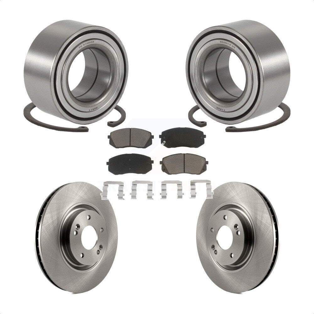 Kit de Rotor et plaquettes de frein à disque, roulement de roue avant, pour Hyundai Tucson Kia Cadenz