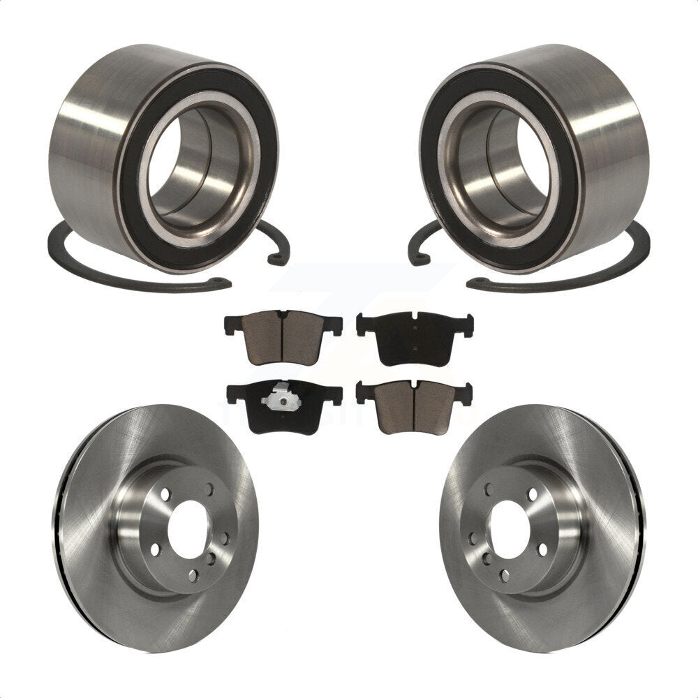 Kit de rotors de frein à disque et de plaquettes en céramique, roulement de roue avant, pour BMW X3 2011 – 2012