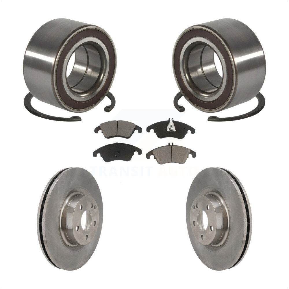 Kit de rotors et plaquettes de frein à disque de roulement de roue avant pour Mercedes-Benz E400 E550