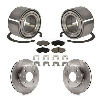 Kit de Rotor de frein à disque et de plaquettes en céramique, roulement de roue avant, pour Nissan Sentra 1.8