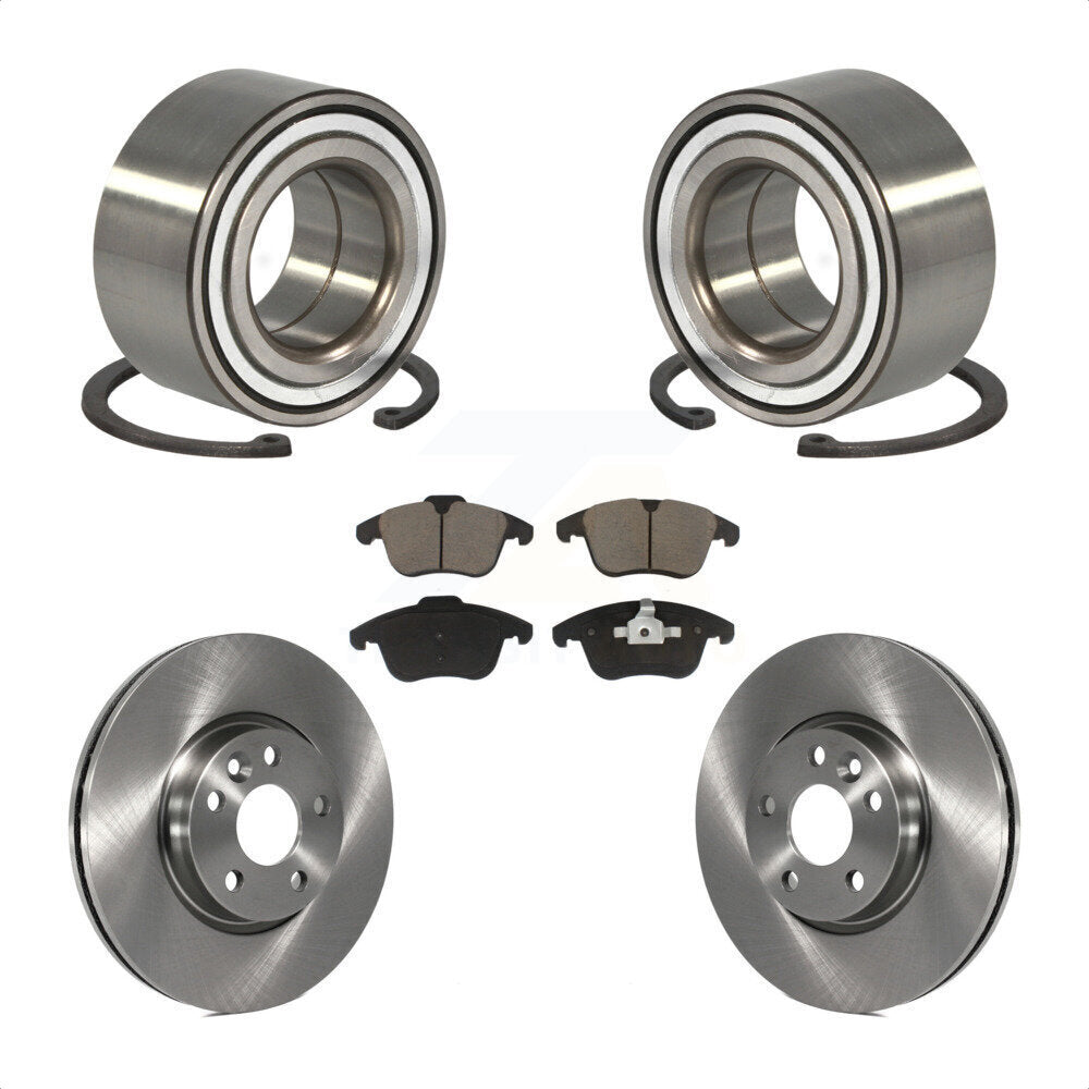 Kit de rotors de frein à disque à roulement avant et plaquettes en céramique pour Land Rover Range Evoqu