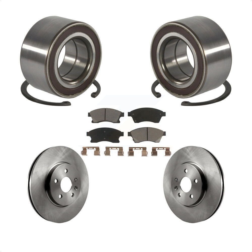 Kit de rotor et plaquettes de frein à disque, roulement de roue avant, pour Chevrolet Sonic R 2013 – 2014