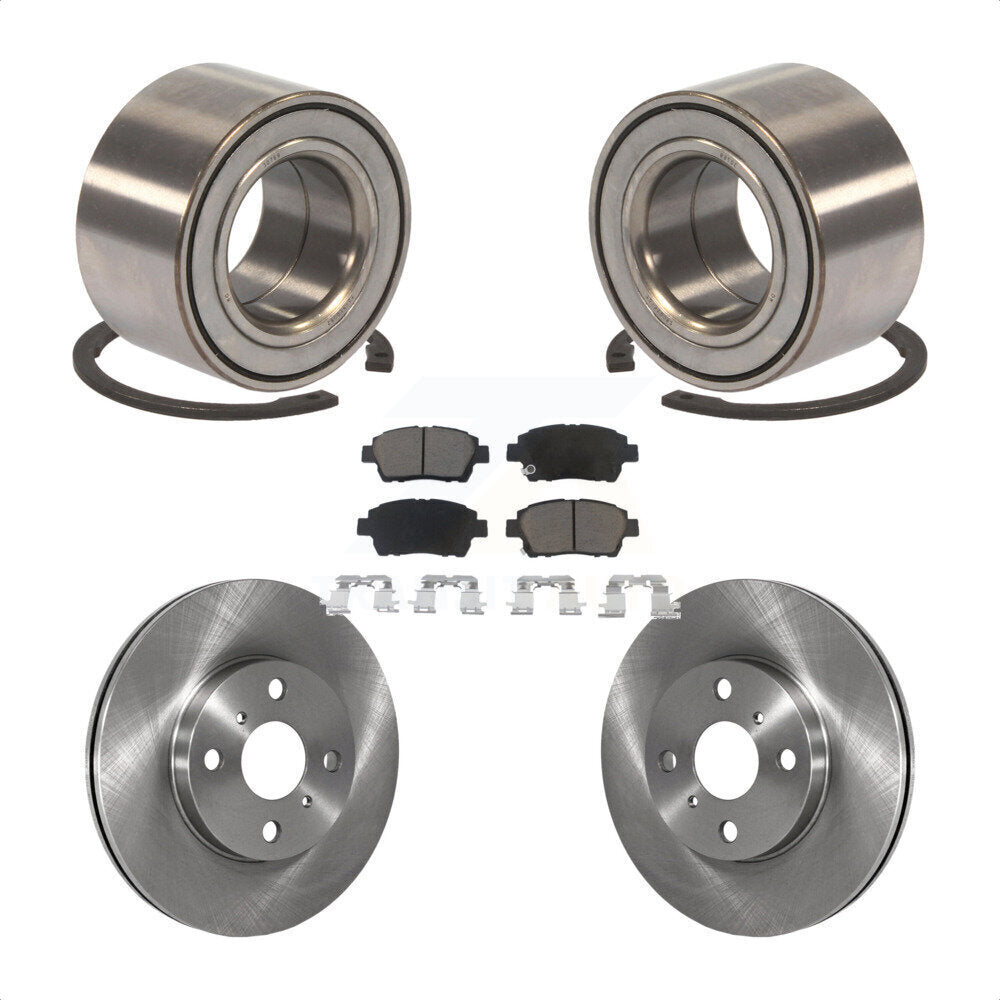 Kit de rotors et plaquettes de frein à disque de roulement de roue avant pour Scion xB xA 2004-2006