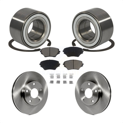 Kit de rotors de frein à disque et de plaquettes en céramique, roulement de roue avant, pour Toyota RAV4