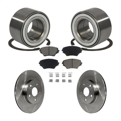 Kit de rotors de frein à disque et de plaquettes en céramique, roulement de roue avant, pour Toyota RAV4
