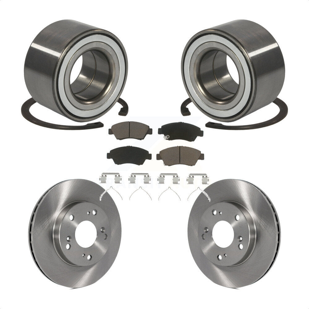 Kit de rotors et plaquettes de frein à disque de roulement de roue avant pour Honda CR-Z 2011 – 2015