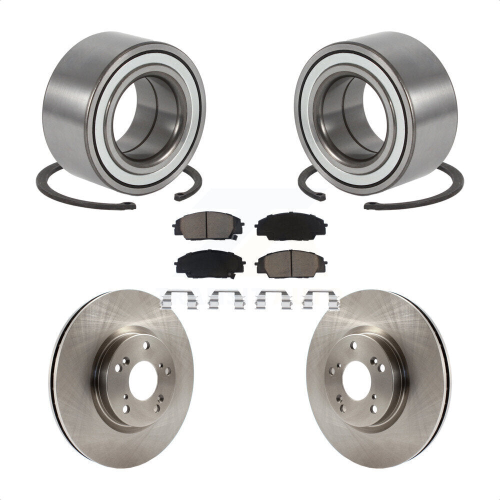 Kit de Rotor et plaquettes de frein à disque, roulement de roue avant, pour Acura RSX type 2002 – 2006