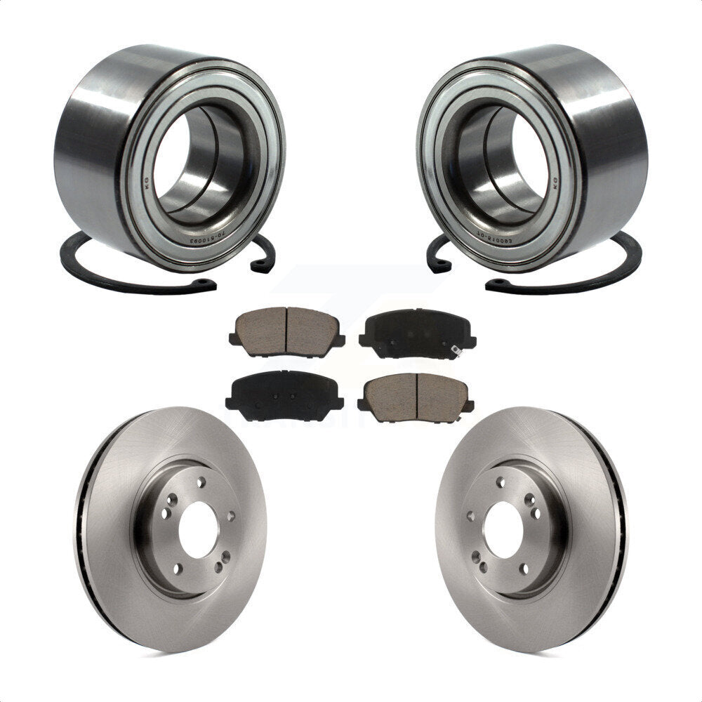 Kit de Rotor et plaquettes de frein, roulement de roue avant, pour Kia Forte Forte5 Hyundai Veloste