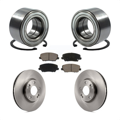 Kit de Rotor et plaquettes de frein, roulement de roue avant, pour Kia Forte Forte5 Hyundai Veloste