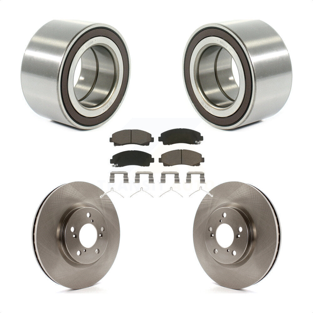 Kit de rotors et plaquettes de frein à disque de roulement de roue avant pour Honda Ridgelin 2006-2014