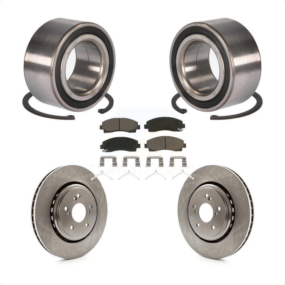 Kit de rotor de frein à disque et de plaquettes en céramique pour Acura TL 2015 – 2020, roulement de roue avant