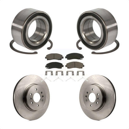 Kit de rotor de frein à disque et de plaquettes en céramique, roulement de roue avant pour Acura T 2009 – 2014