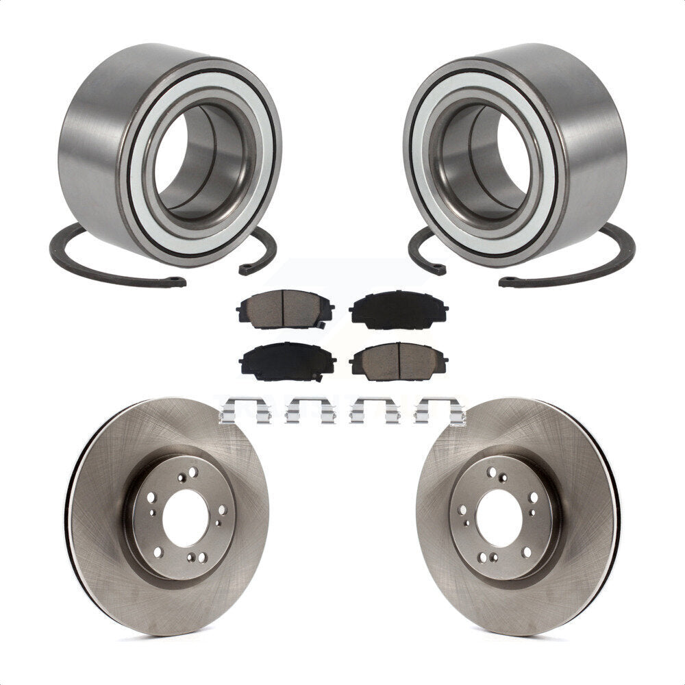 Kit de rotors et plaquettes de frein à disque de roulement de roue avant pour Honda S2000 2000-2009