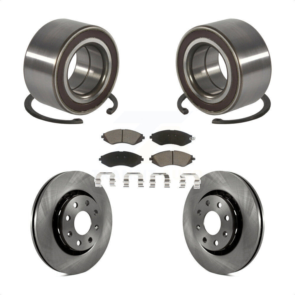 Kit de rotor et plaquettes de frein à disque, roulement de roue avant, pour Chevrolet Spark E 2014 – 2016