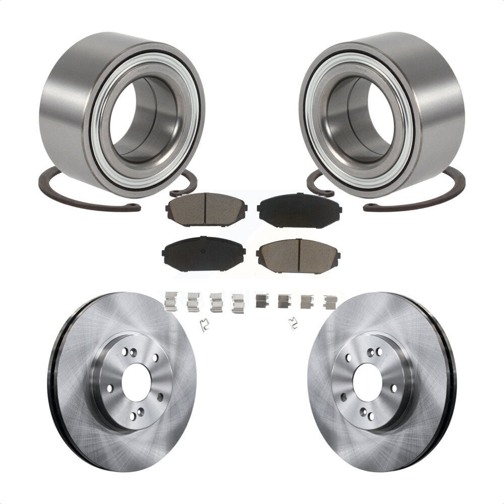 Kit de rotors et plaquettes de frein à disque de roulement de roue avant pour Honda Odyssey 1999-2004