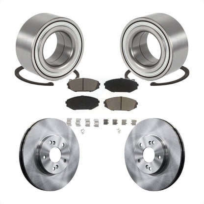 Kit de rotor de frein à disque et de plaquettes en céramique, roulement de roue avant, pour Acura MD 2001 – 2002