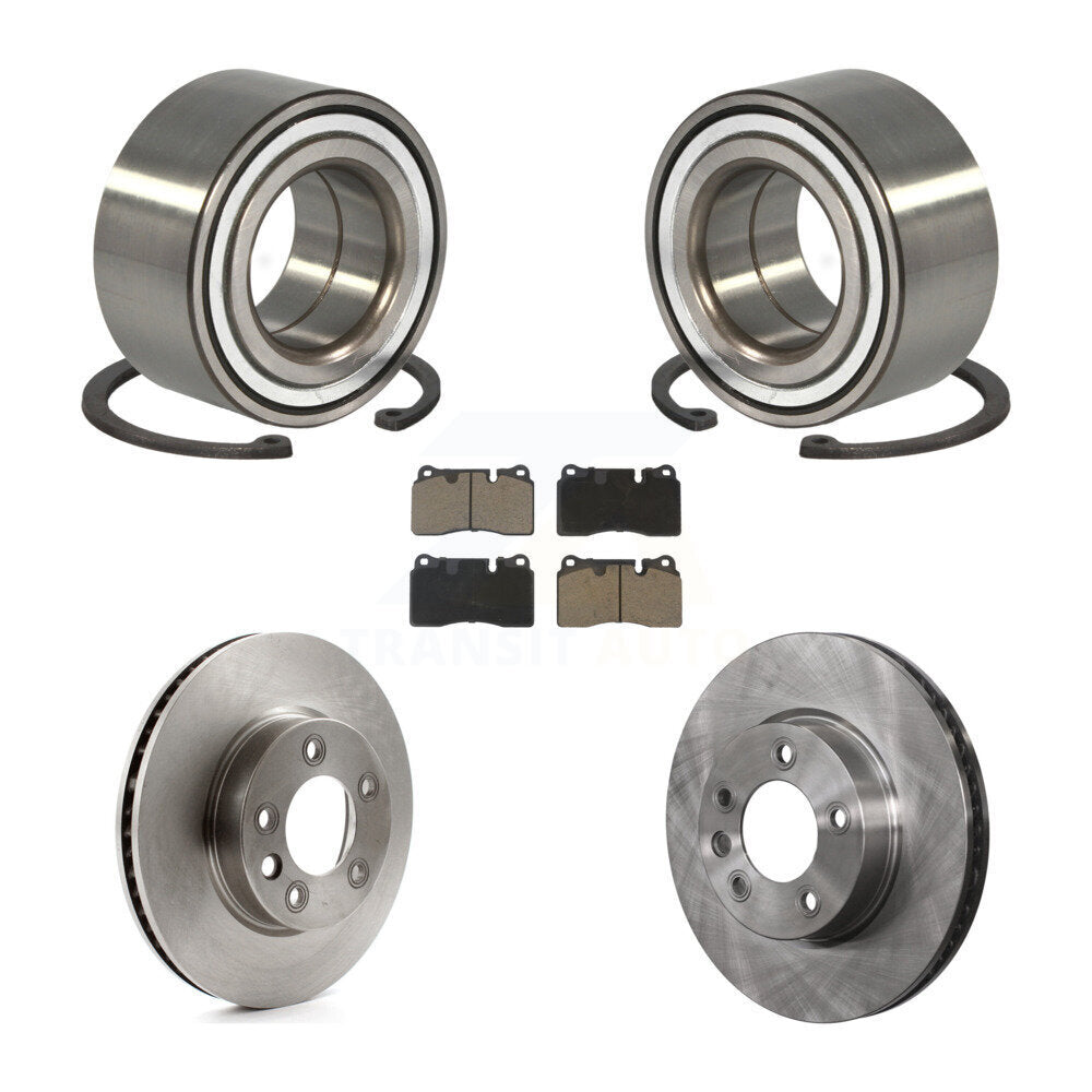 Kit de Rotor de frein à disque et de plaquettes en céramique, roulement de roue avant, pour Volkswagen Touare