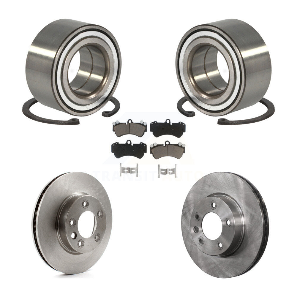 Kit de Rotor et plaquettes de frein, roulement de roue avant, pour Porsche Cayenne Volkswagen Touare