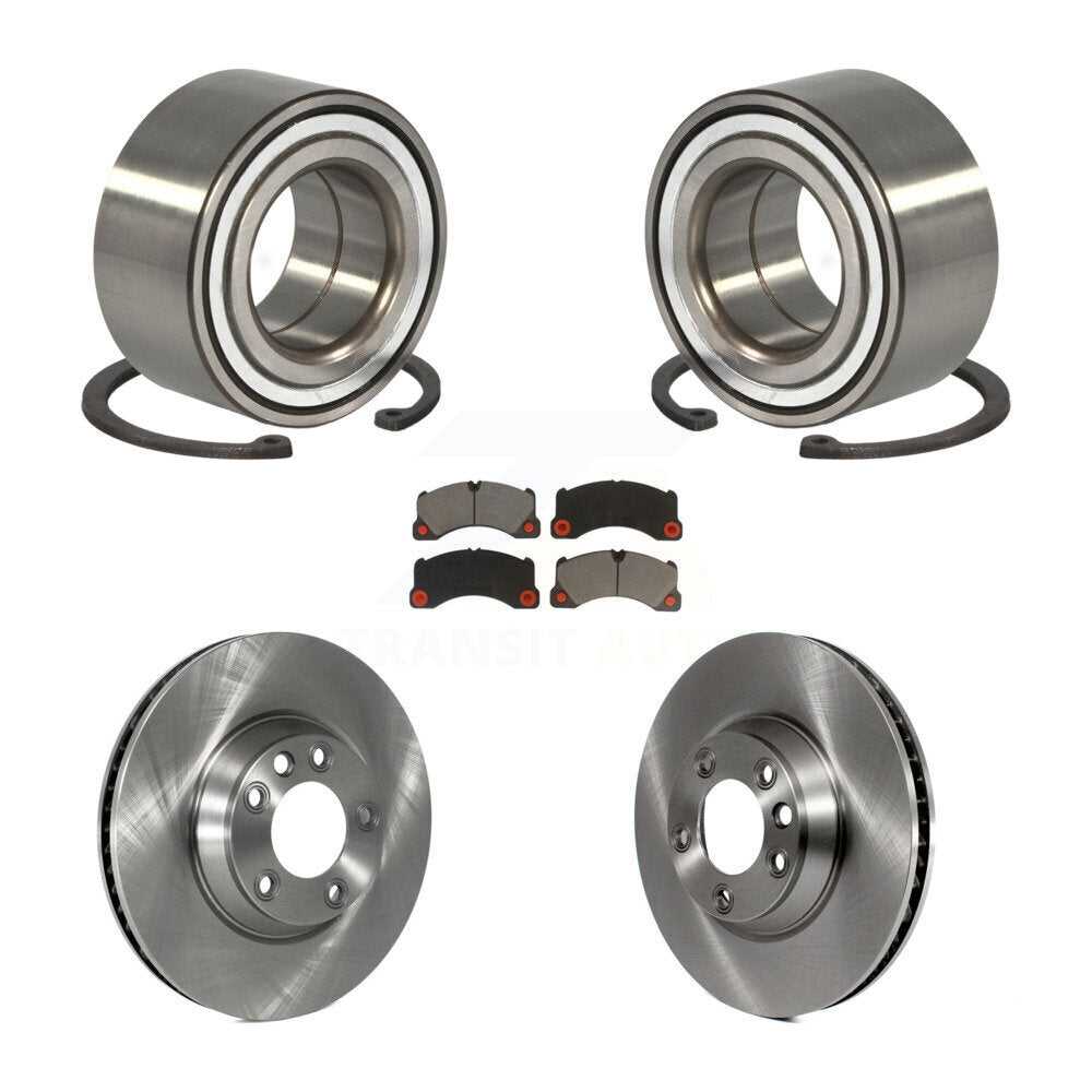 Kit de rotors de frein à disque et de plaquettes en céramique, roulement de roue avant, pour Porsche Cayenne