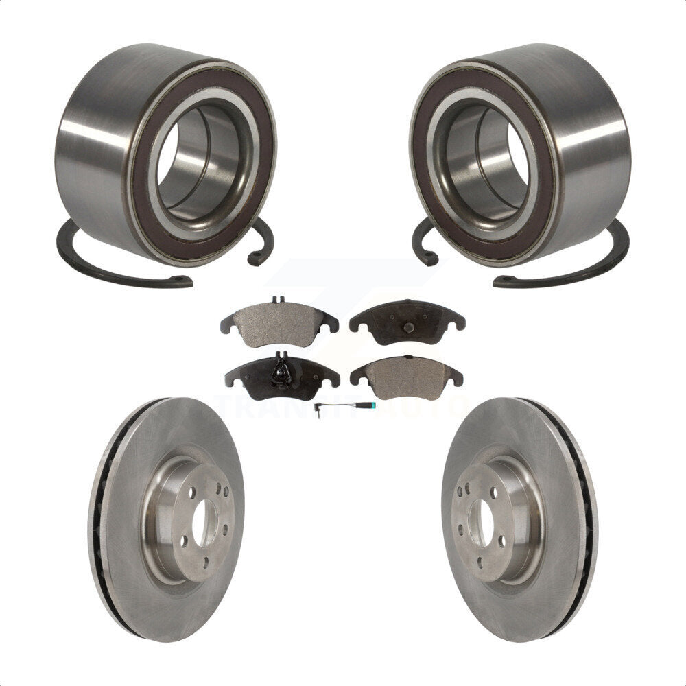 Kit de rotors et plaquettes de frein à disque de roulement de roue avant pour Mercedes-Benz E400 E550