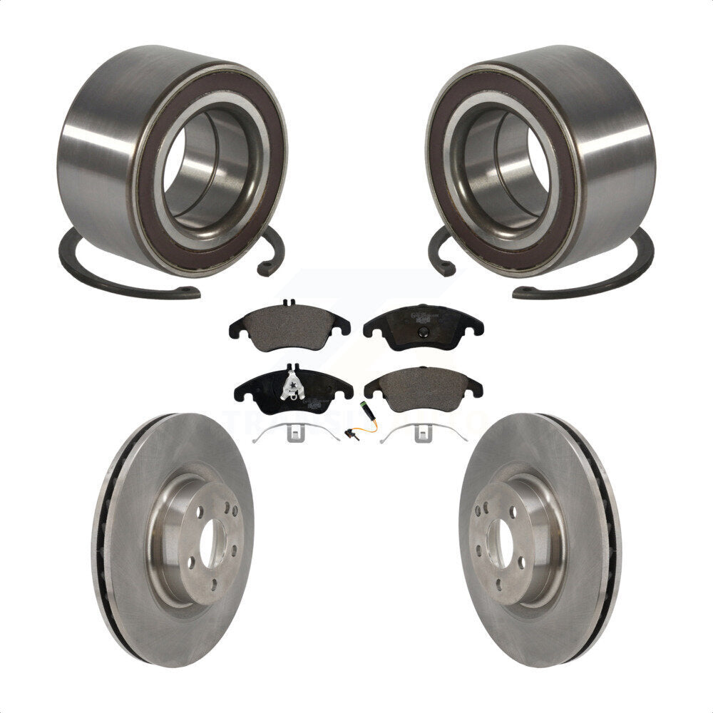 Kit de rotors et plaquettes de frein à disque de roulement de roue avant pour Mercedes-Benz E400 E550