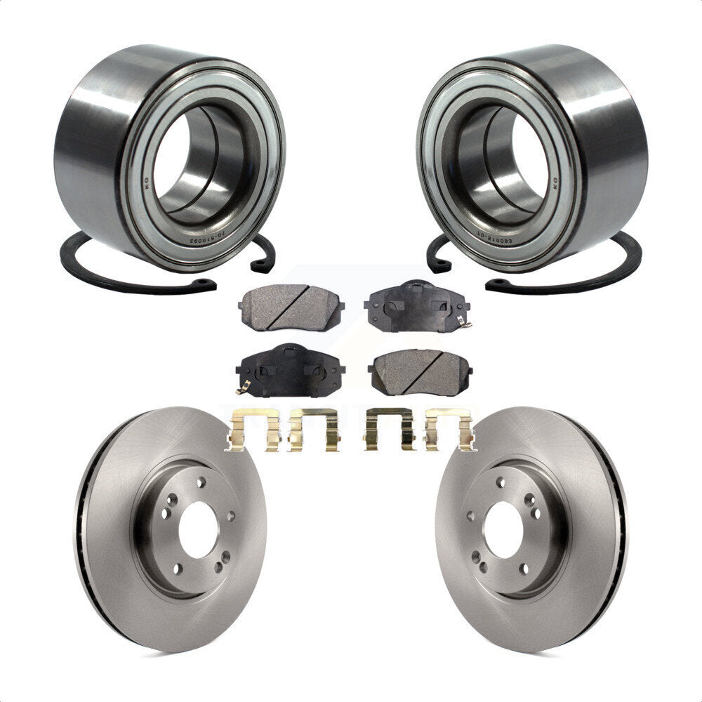 Kit de rotors et plaquettes de frein à disque de roulement de roue avant pour Kia Soul EV 2015 – 2016