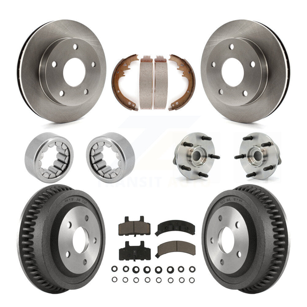 Kit de Rotor de frein à disque et de patins de roulement de moyeu avant et arrière (10 pièces) pour Dodge Ram 150