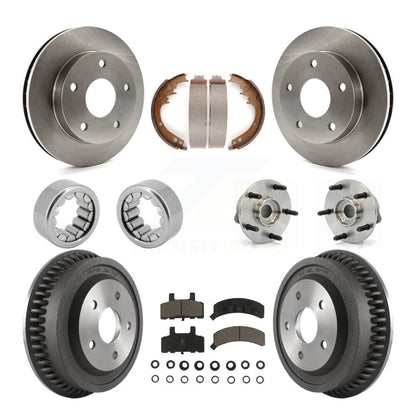 Kit de Rotor de frein à disque et de patins de roulement de moyeu avant et arrière (10 pièces) pour Dodge Ram 150
