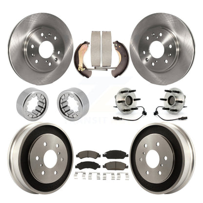 Kit de Rotor de frein et de patins de roulement de moyeu avant et arrière (10 pièces) pour Chevrolet Silverad