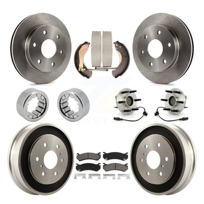Kit de Rotor de frein et de patins de roulement de moyeu avant et arrière, pour Chevrolet Silverado 150