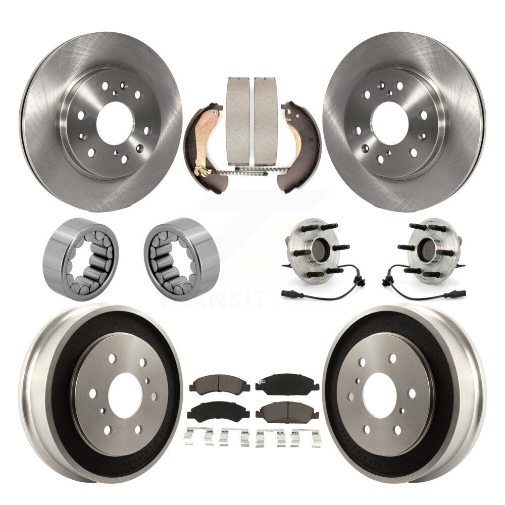 Kit de Rotor de frein et de patins de roulement de moyeu avant et arrière (10 pièces) pour Chevrolet Silverad