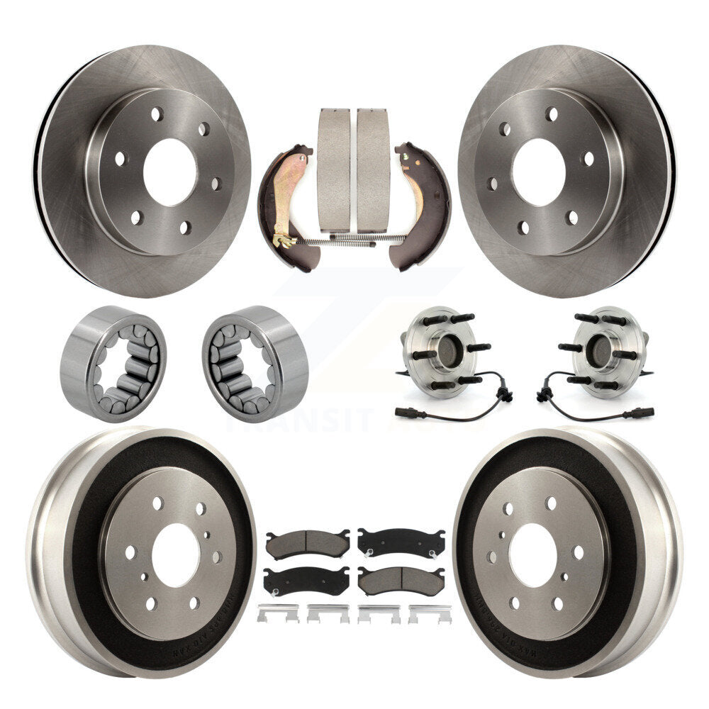 Kit de Rotor de frein et de patins de roulement de moyeu avant et arrière, pour Chevrolet Silverado 150
