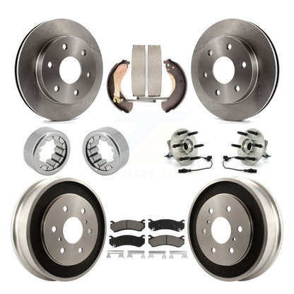 Kit de Rotor de frein et de patins de roulement de moyeu avant et arrière, pour Chevrolet Silverado 150