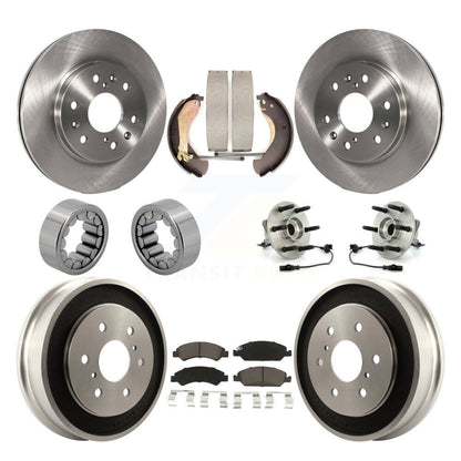 Kit de Rotor de frein et de patins de roulement de moyeu avant et arrière (10 pièces) pour Chevrolet Silverad